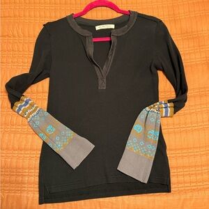 We The Free Charcoal Knit Top